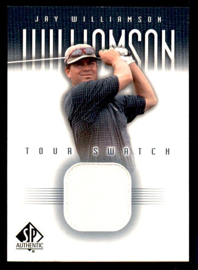 Jay Williamson Upper Deck Worn Tour Swatch Shirt Golf Rare Card