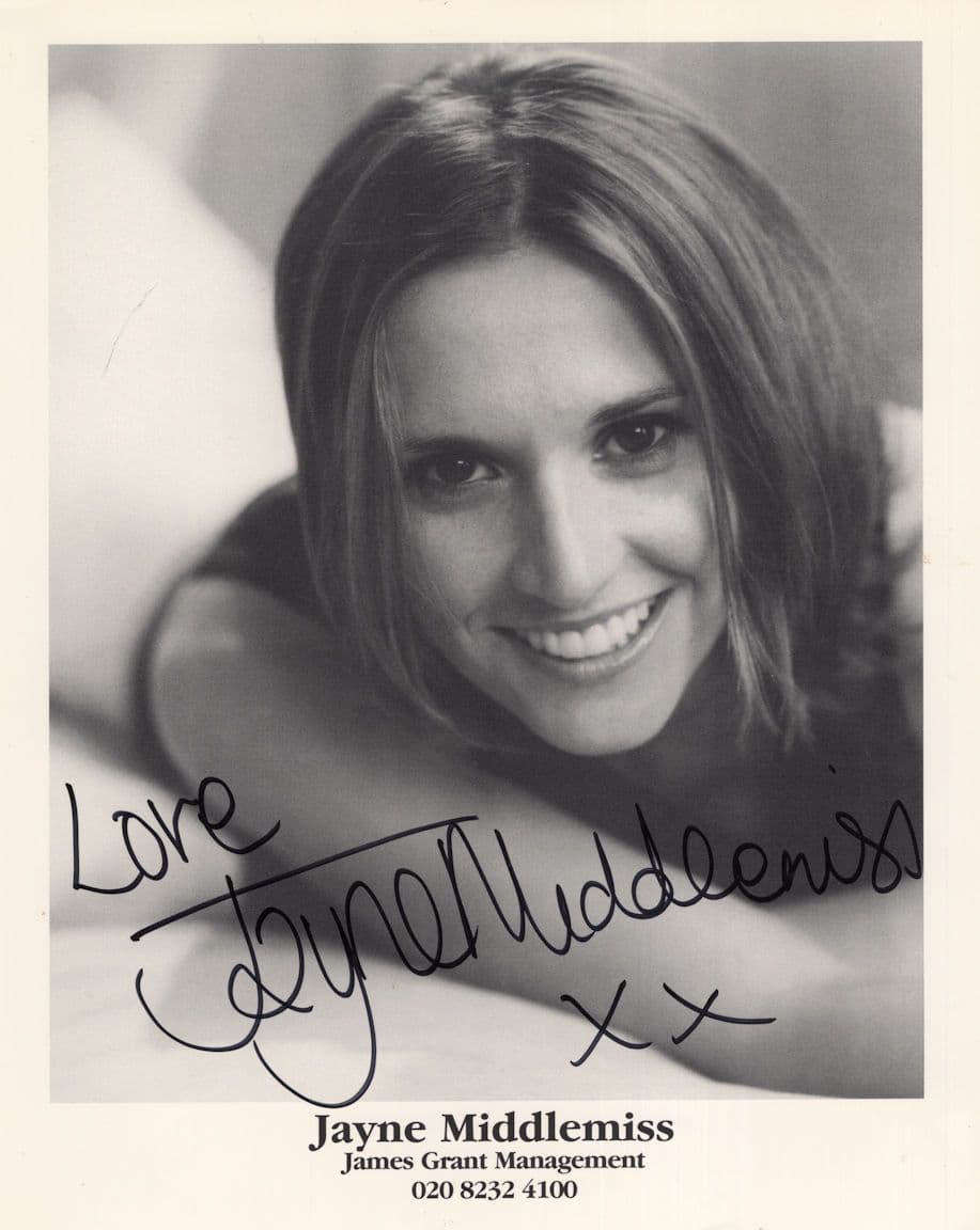 Jayne Middlemiss Top Of The Pops 10x8 Management Hand Signed Photo