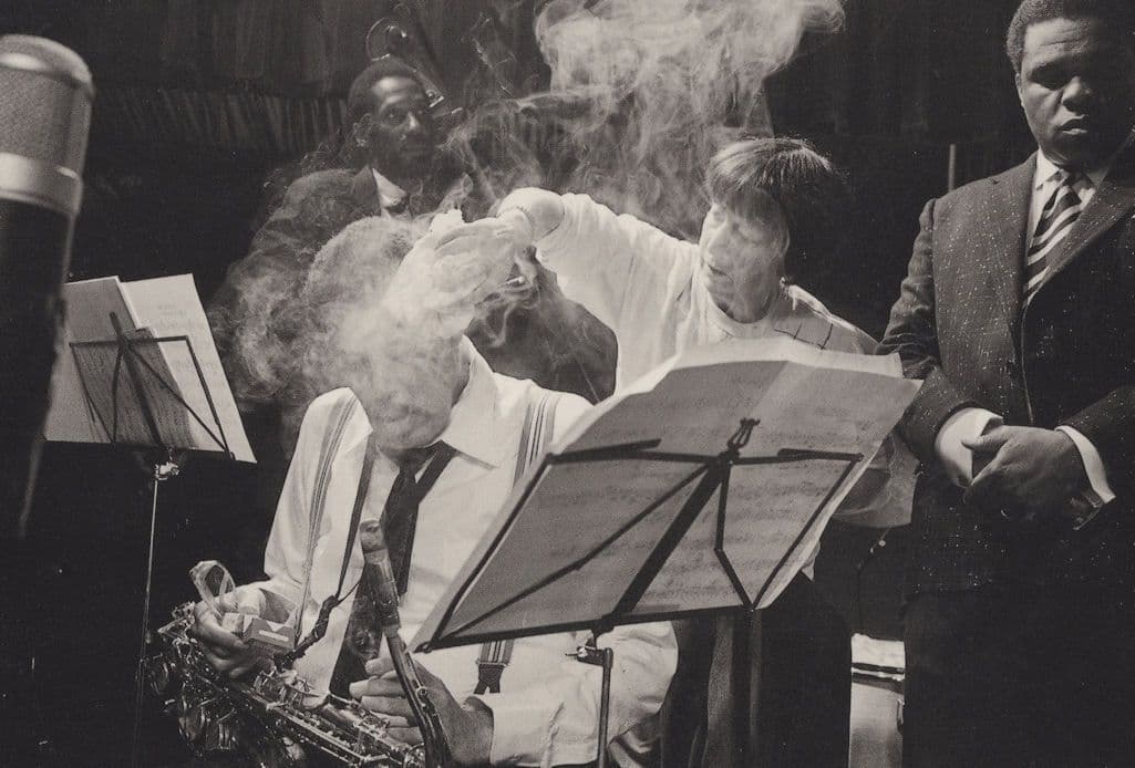Jazz Saxophonist Music Photo Freddie Hubbard Hair Smoking Postcard