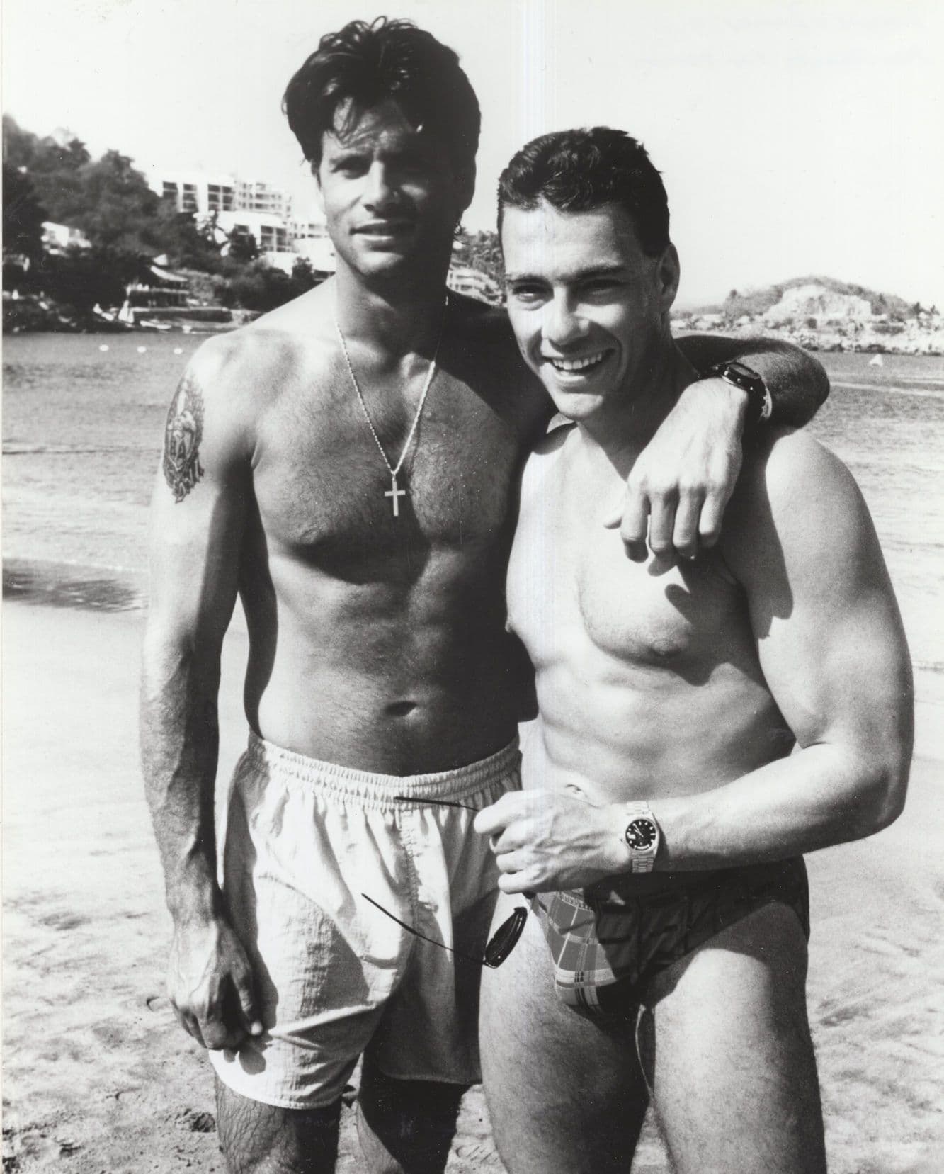 Jean Claude Van Damme With Lorenzo Lomas 10x8 Photo