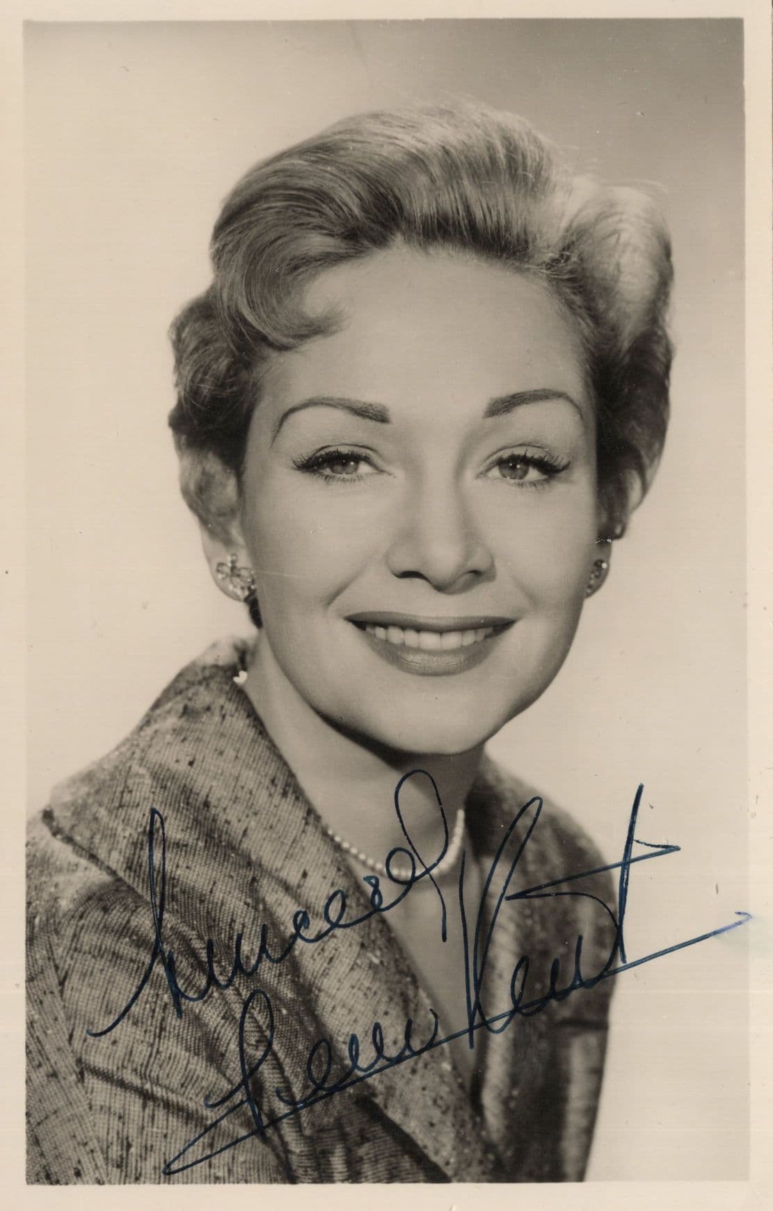 Jean Kent Epic Film Actress Crossroads Vintage Hand Signed Photo
