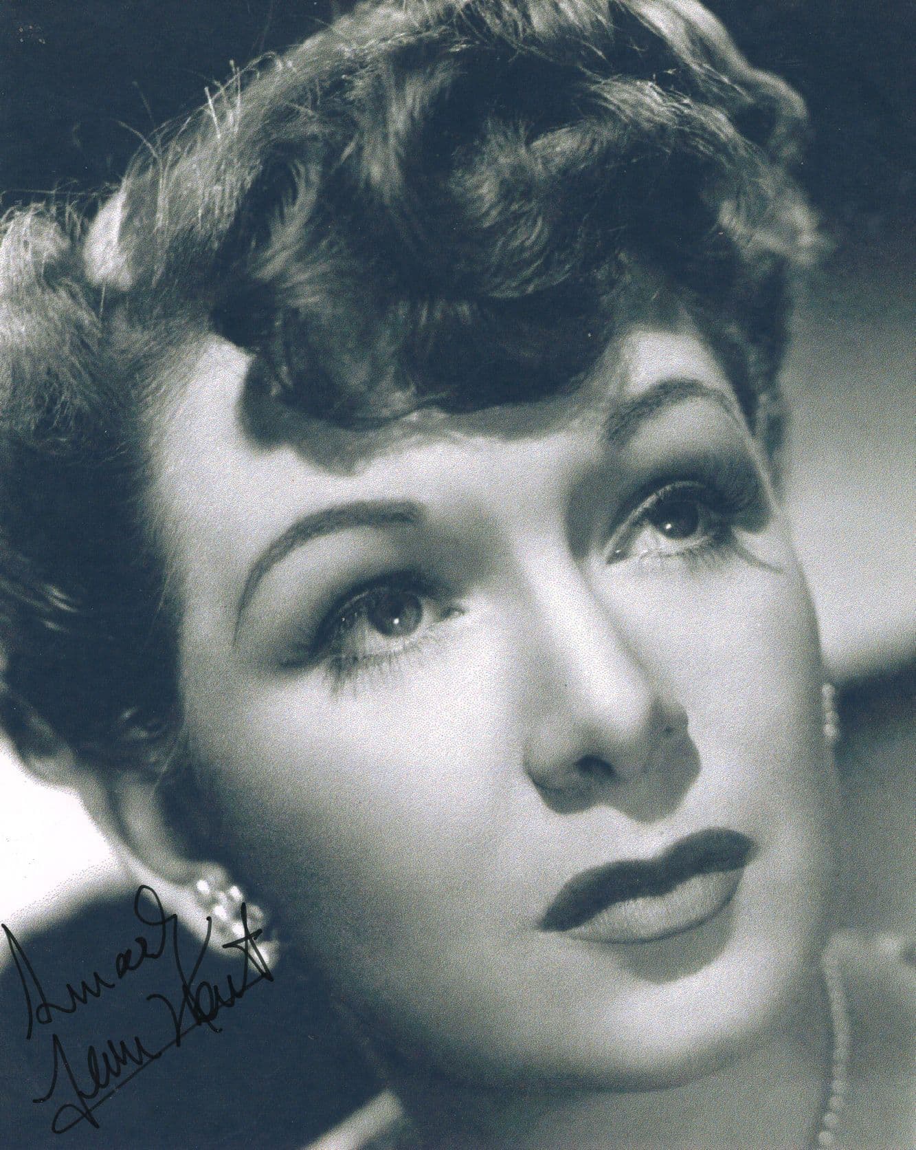 Jean Kent Vintage 9x6 Hand Signed Photo