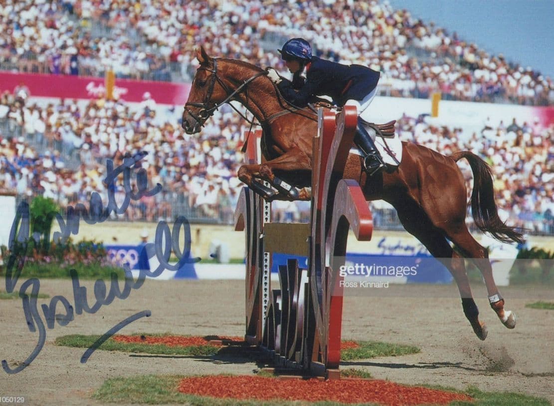 Jeanette Brakewell Horse Riding Olympic Games Hand Signed Photo