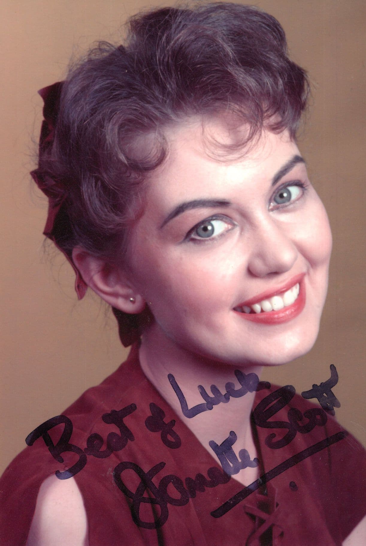 Jeanette Scot Helen Of Troy Bikini Paradise Stunning Hand Signed Photo