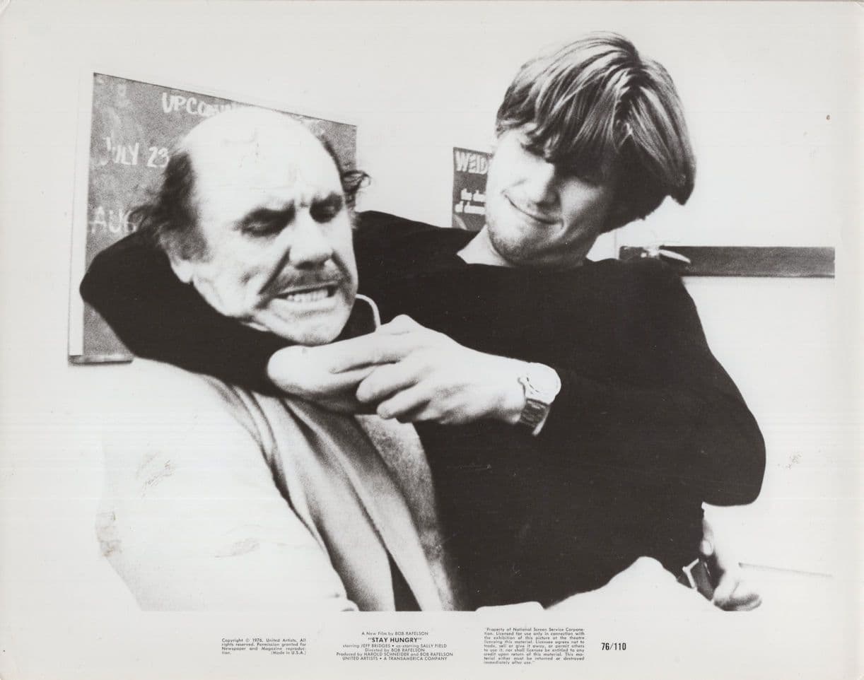 Jeff Bridges Stay Hungry Film 10x8 Monochrome Press Publicity Photo