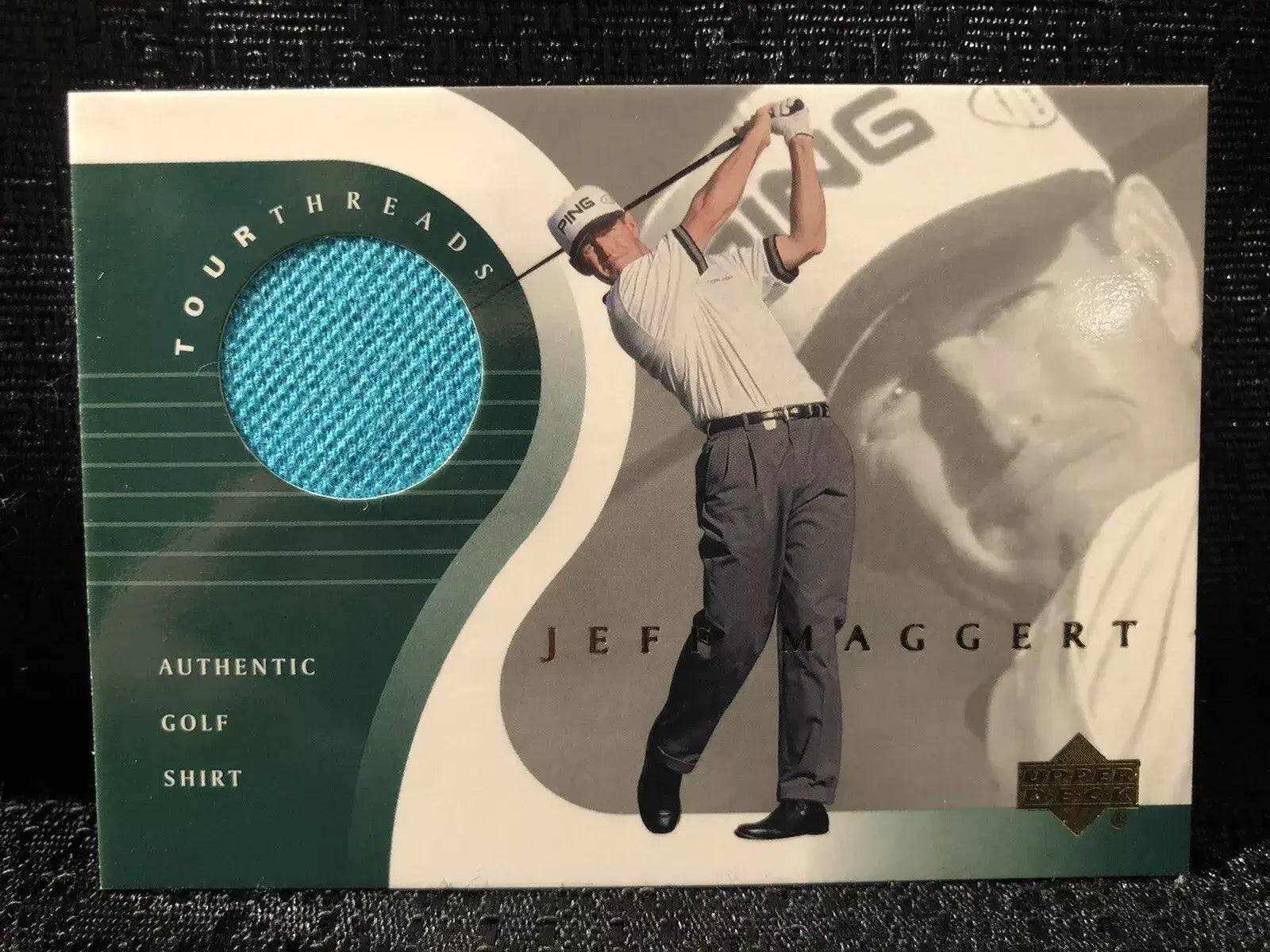 Jeff Maggert Original Worn Shirt Golf Tour Rare Limited Threads Card
