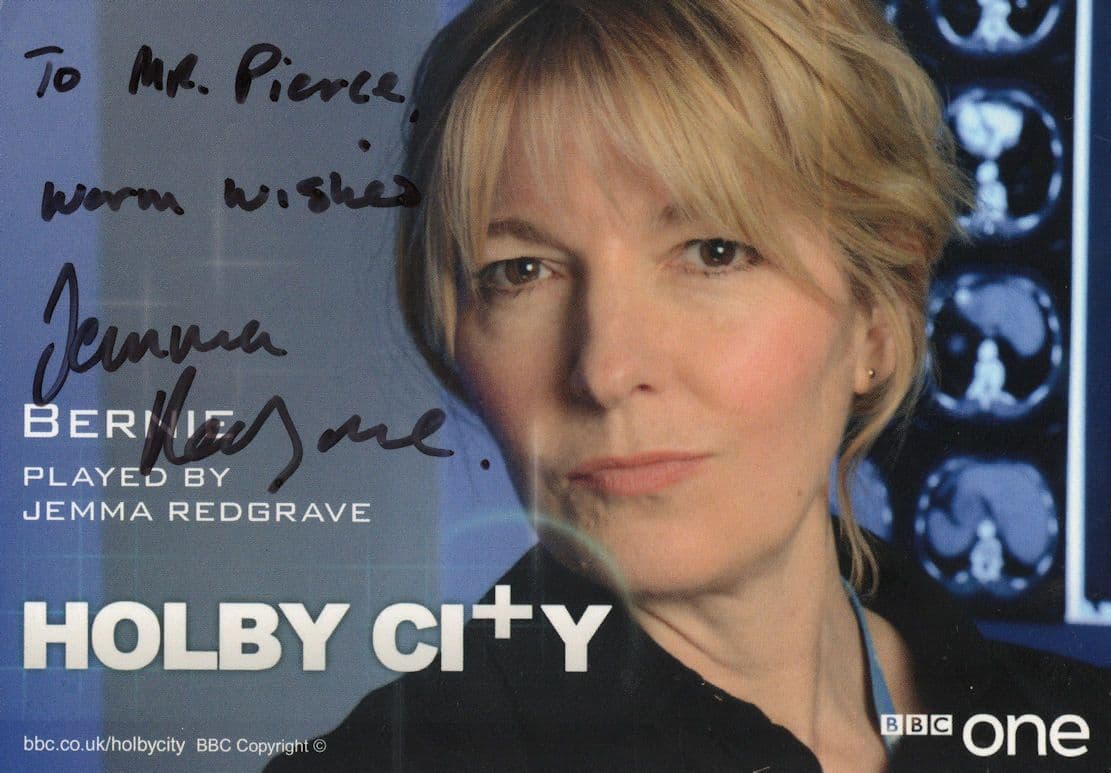 Jemma Redgrave as Bernie Holby City Hand Signed Cast Card Photo