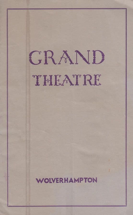 Jennifer Daniel Hammer Film Kiss Of The Vampire Wolverhampton Theatre Programme