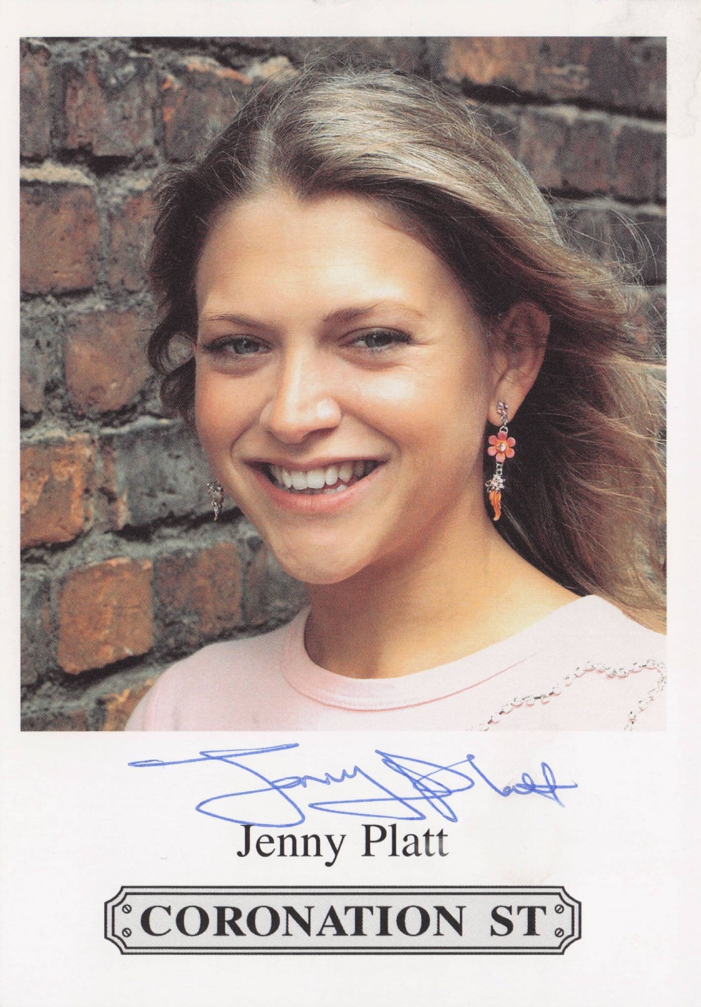 Jenny Platt Coronation Street Hand Signed Cast Card Photo