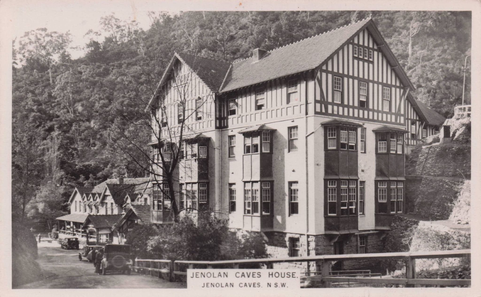 Jenolan Caves House Stunning Rare NSW Australia RPC Postcard