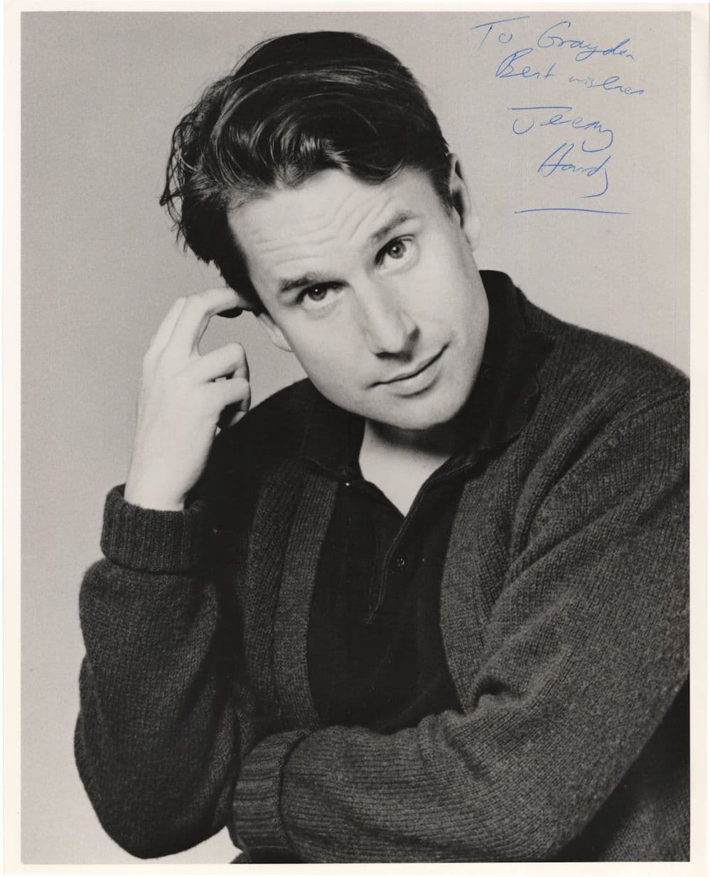 Jeremy Hardy Blackadder C4 News Cult Comedian 10x8 Hand Signed Photo