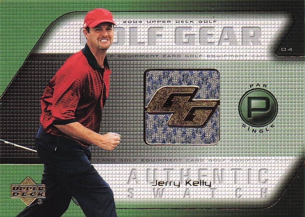 Jerry Kelly Golf Gear Real Player Shirt Swatch Rare Upper Deck Card