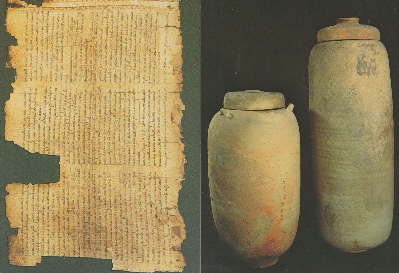 Jerusalem Great Isaiah Scroll Qumran Old Jars 2x Rare Israel Postcard s