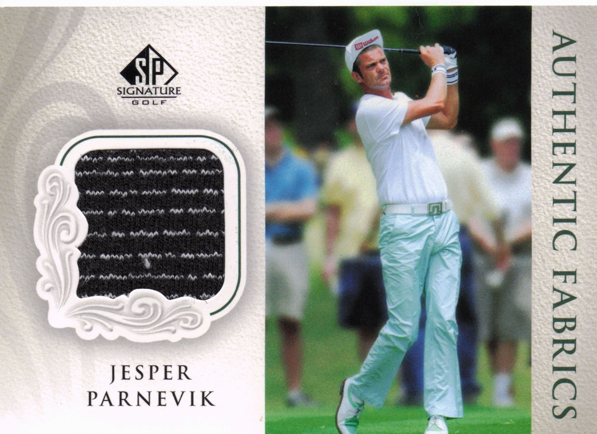 Jesper Parnevik Authentic Fabrics 2004 Golf Upper Deck Worn Shirt Card