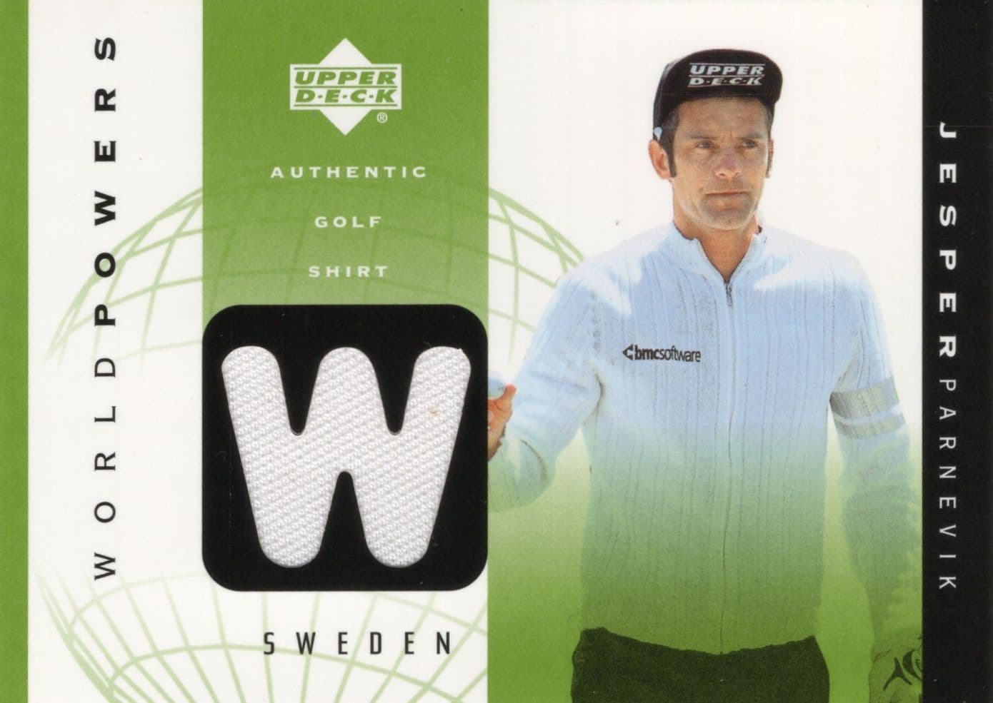 Jesper Parnevik Authentic World Powers Golf Upper Deck Shirt Card