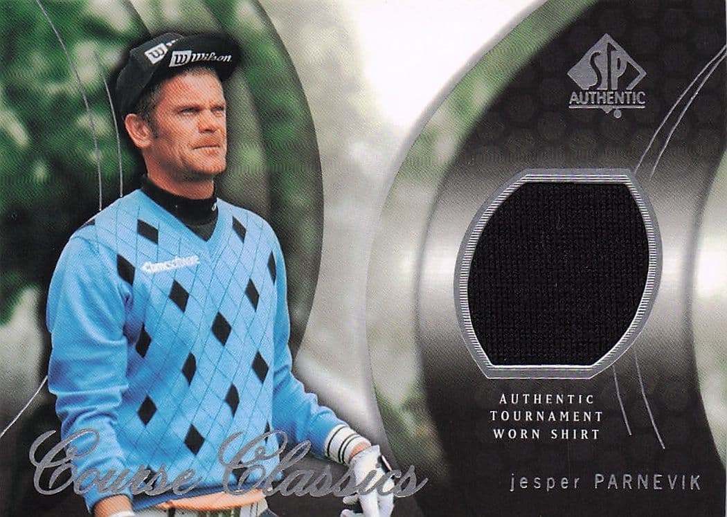 Jesper Parnevik Course Classics 2004 Authentic Tournament Upper Deck Golf Shirt Card