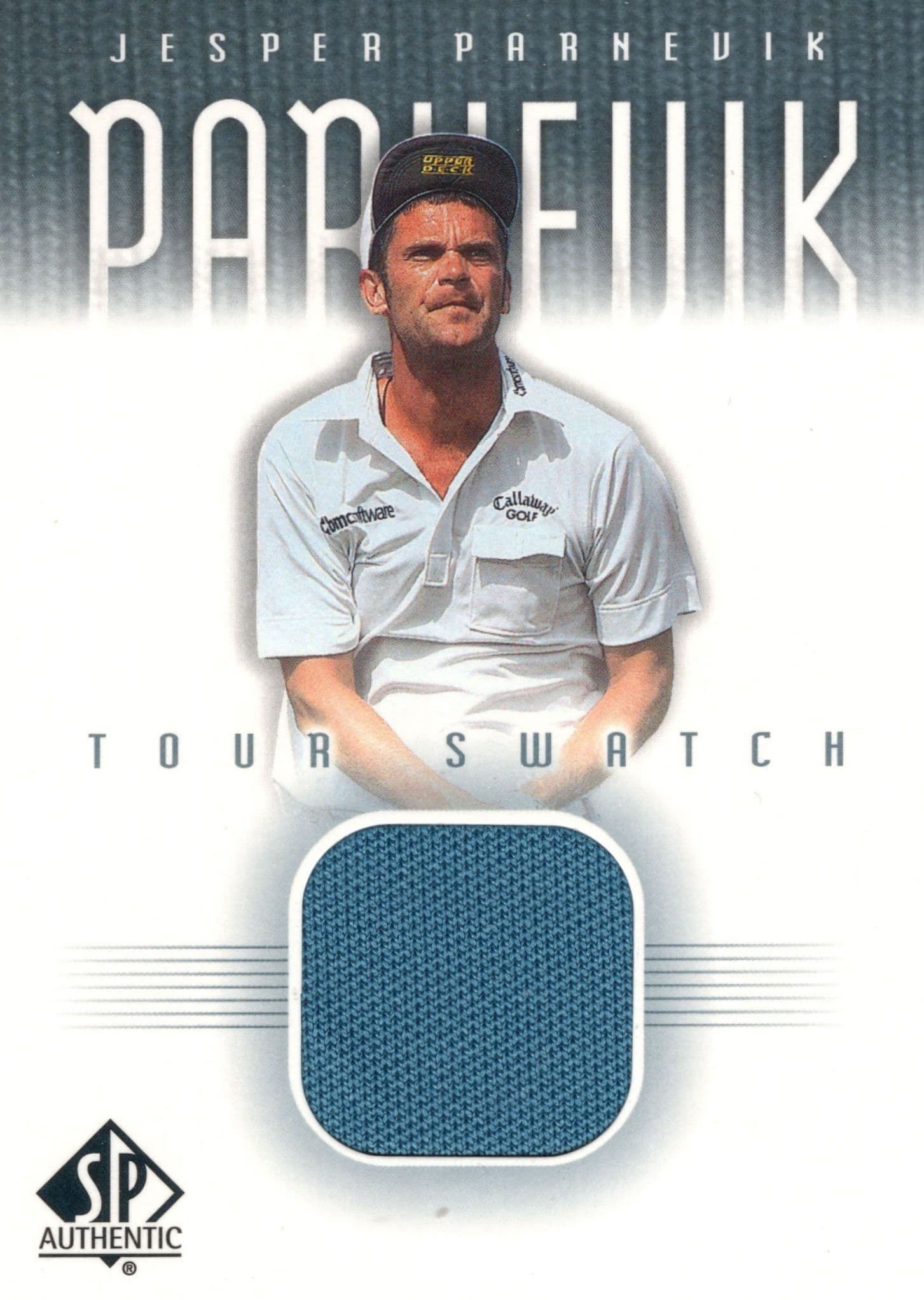 Jesper Parnevik Upper Deck Swatch Worn Shirt Golf Tour Rare Limited Card
