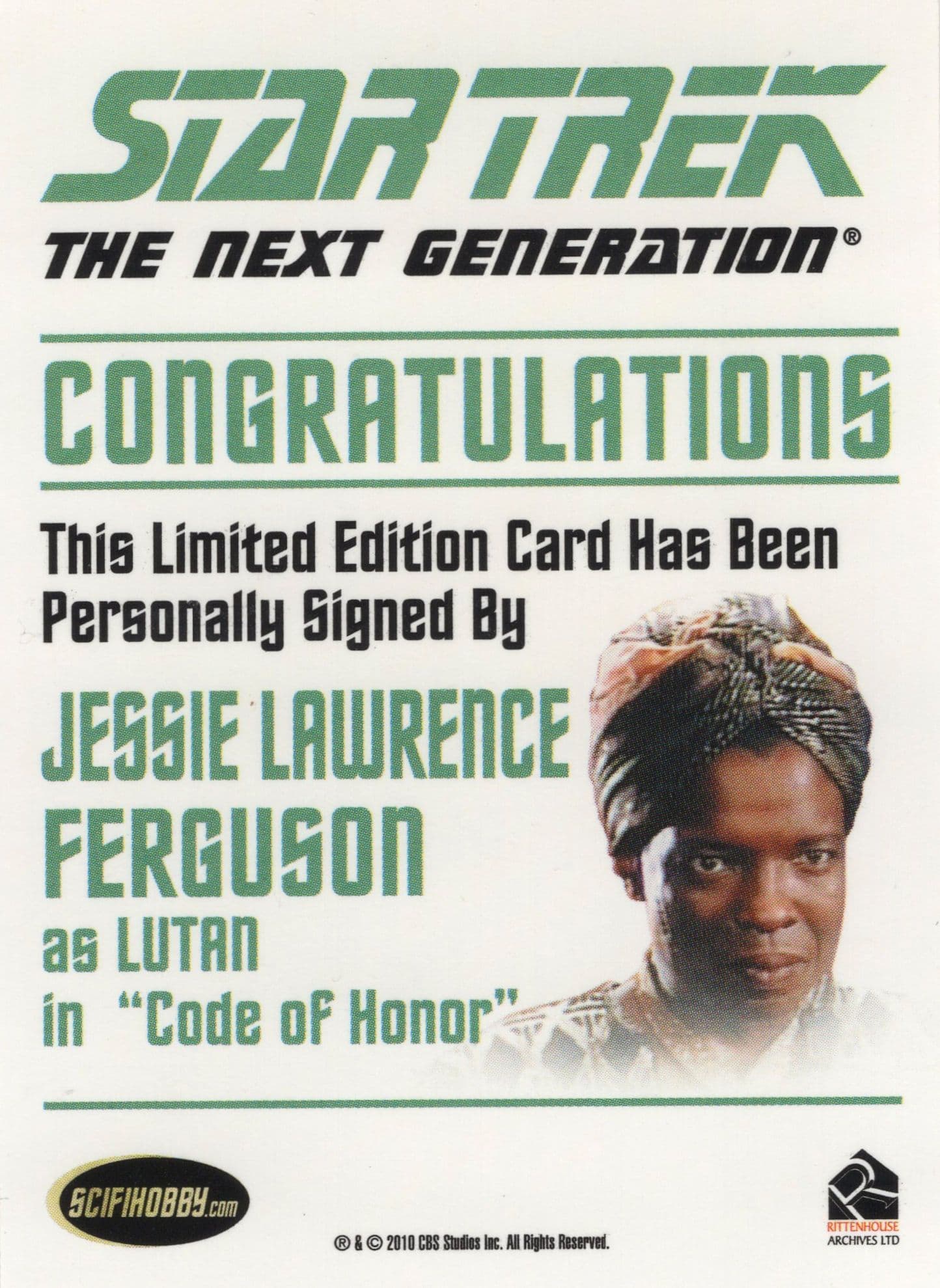 Jessie Lawrence Ferguson Star Trek Hand Signed Autograph Photo