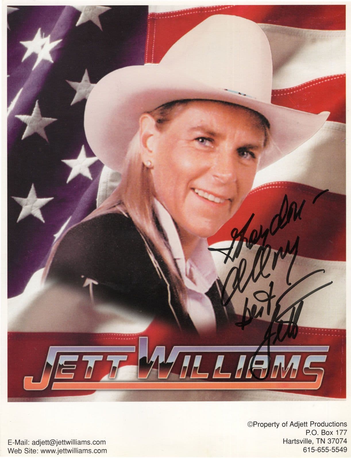 Jett Williams Country Music Singer Artist 10x8 Hand Signed Photo