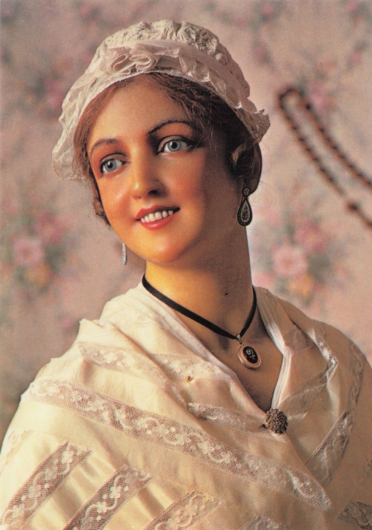 Jeune Fille Coiffe Du Sarret Musee Agathois Sculpture Postcard