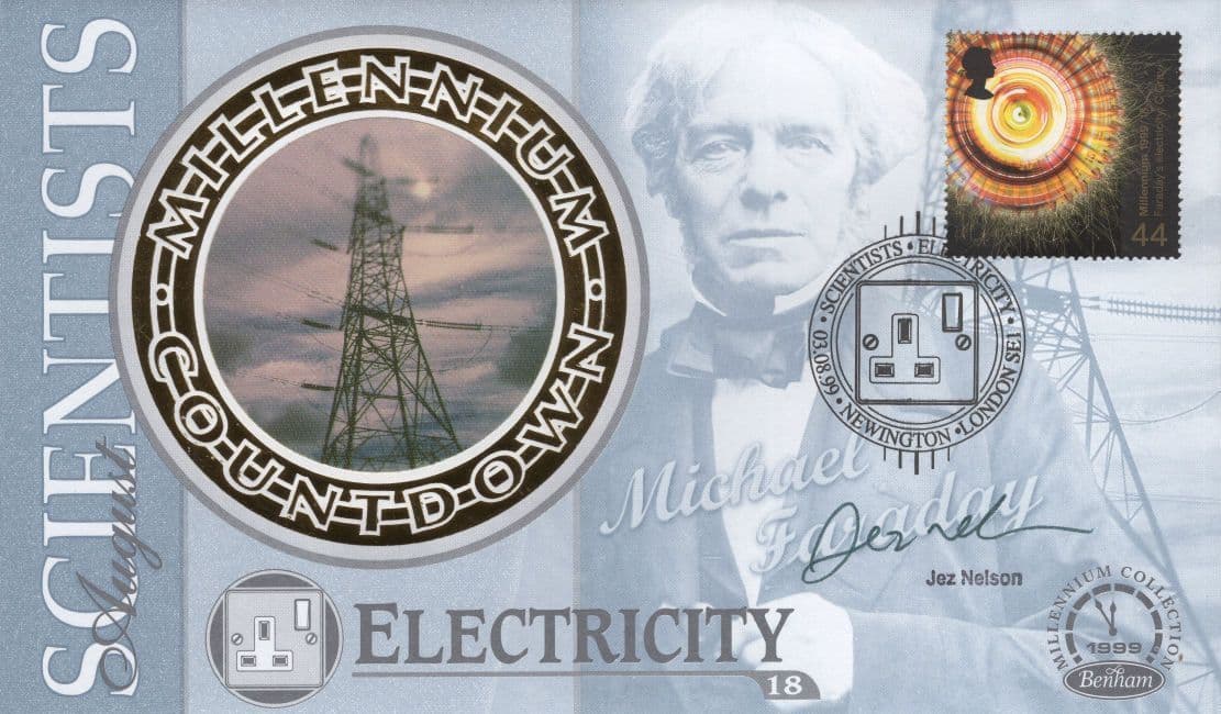 Jez Nelson MBE Radio Jazz Electricity Hand Signed First Day Cover