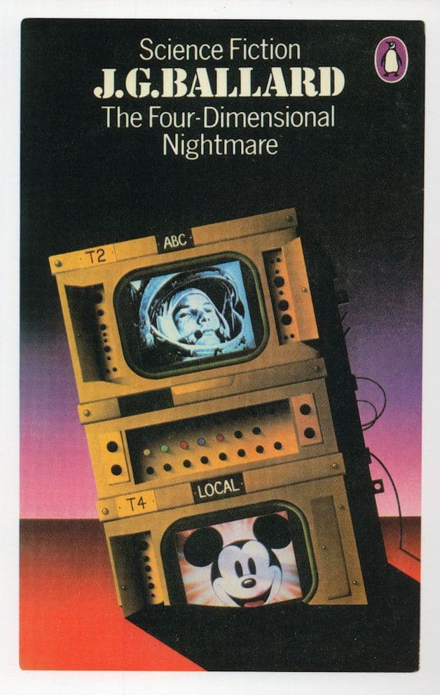 JG Ballard The Four Dimensional Nightmare 1972 Book Postcard