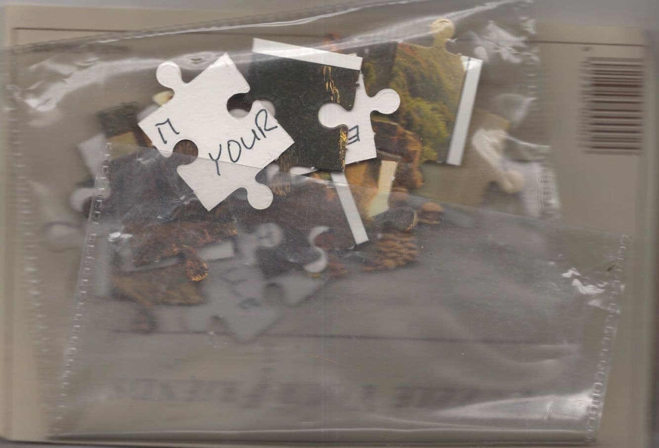 Jigsaw Rare 1980s Novelty Puzzle Postcard