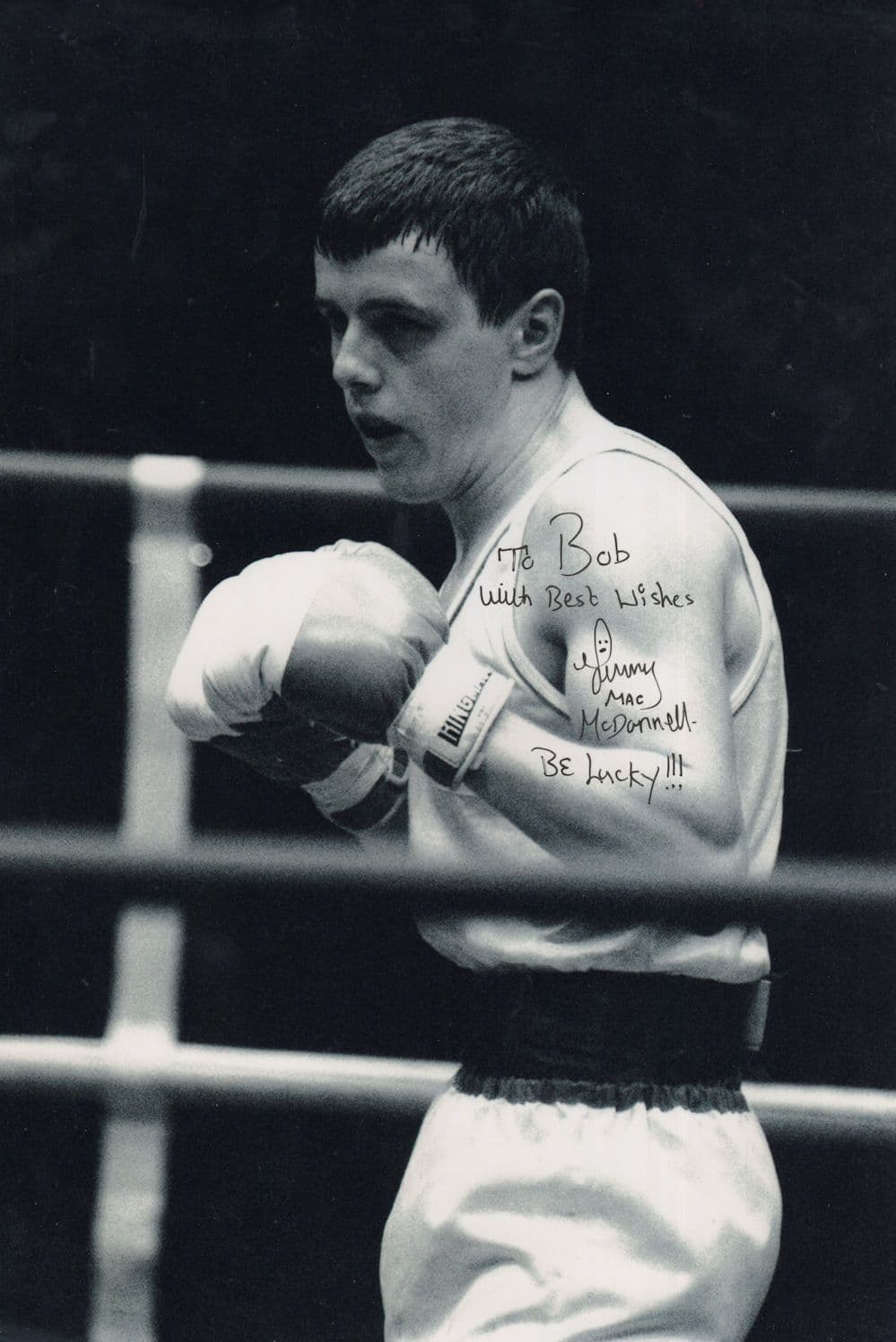 Jim McDonnell Boxer Stunning 12x8 Hand Signed Photo