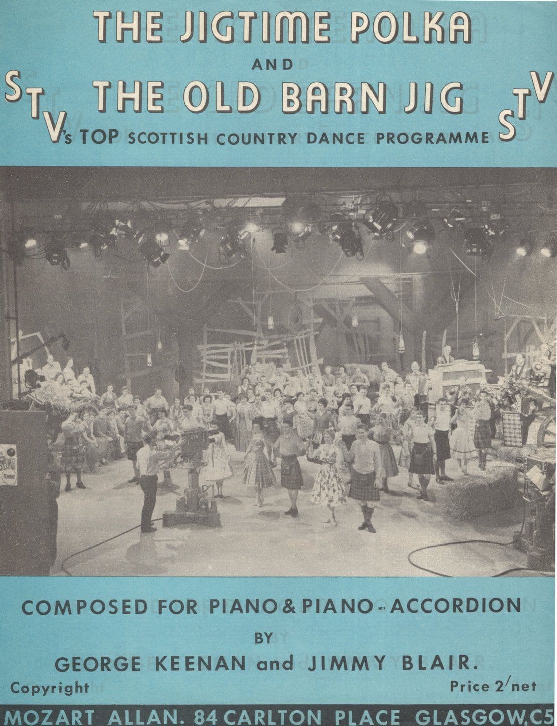 Jimmy Blair The Jig Time Scottish Polka Dance Rare Sheet Music