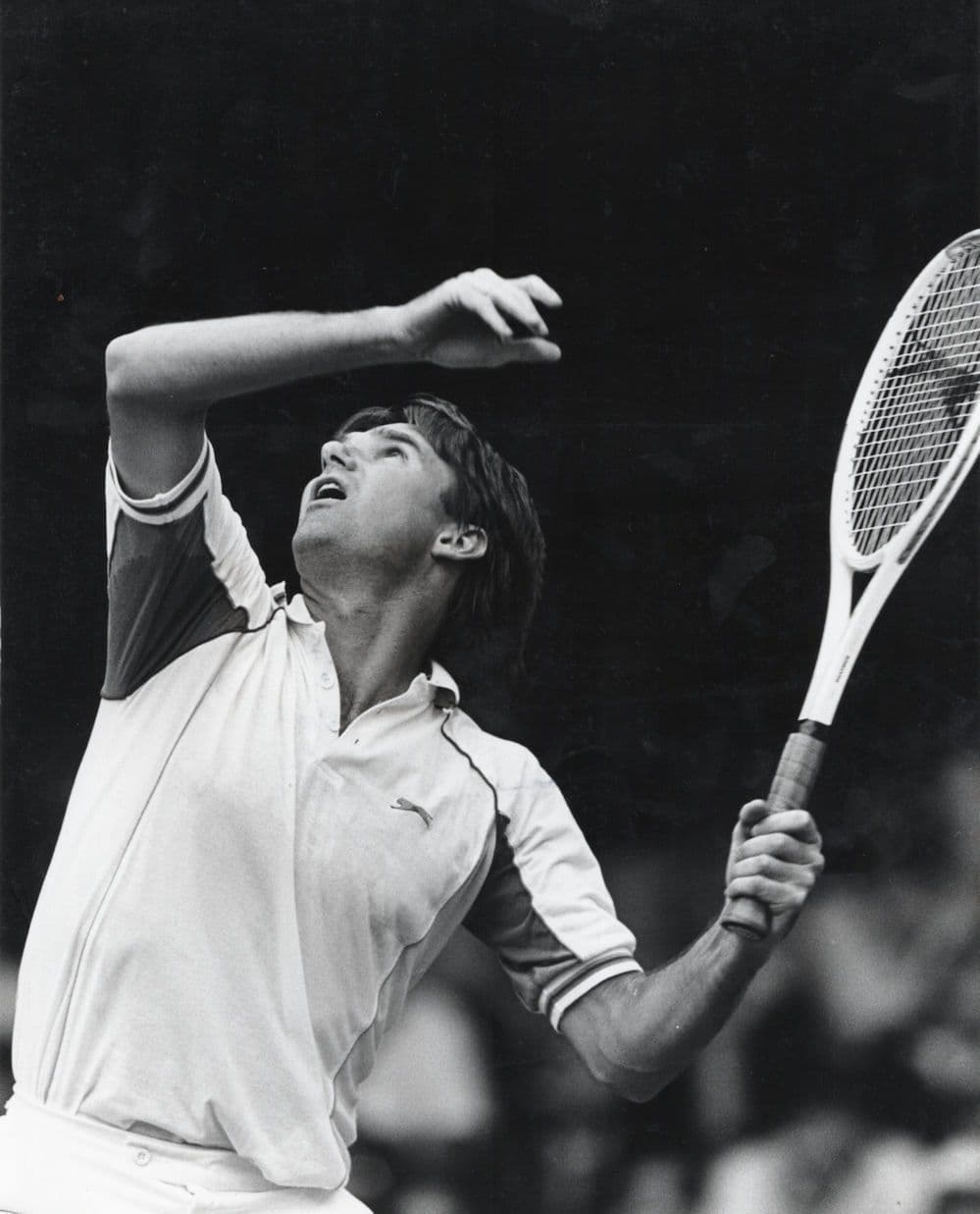 Jimmy Connors Wimbledon 1987 Large Tennis Press Photo