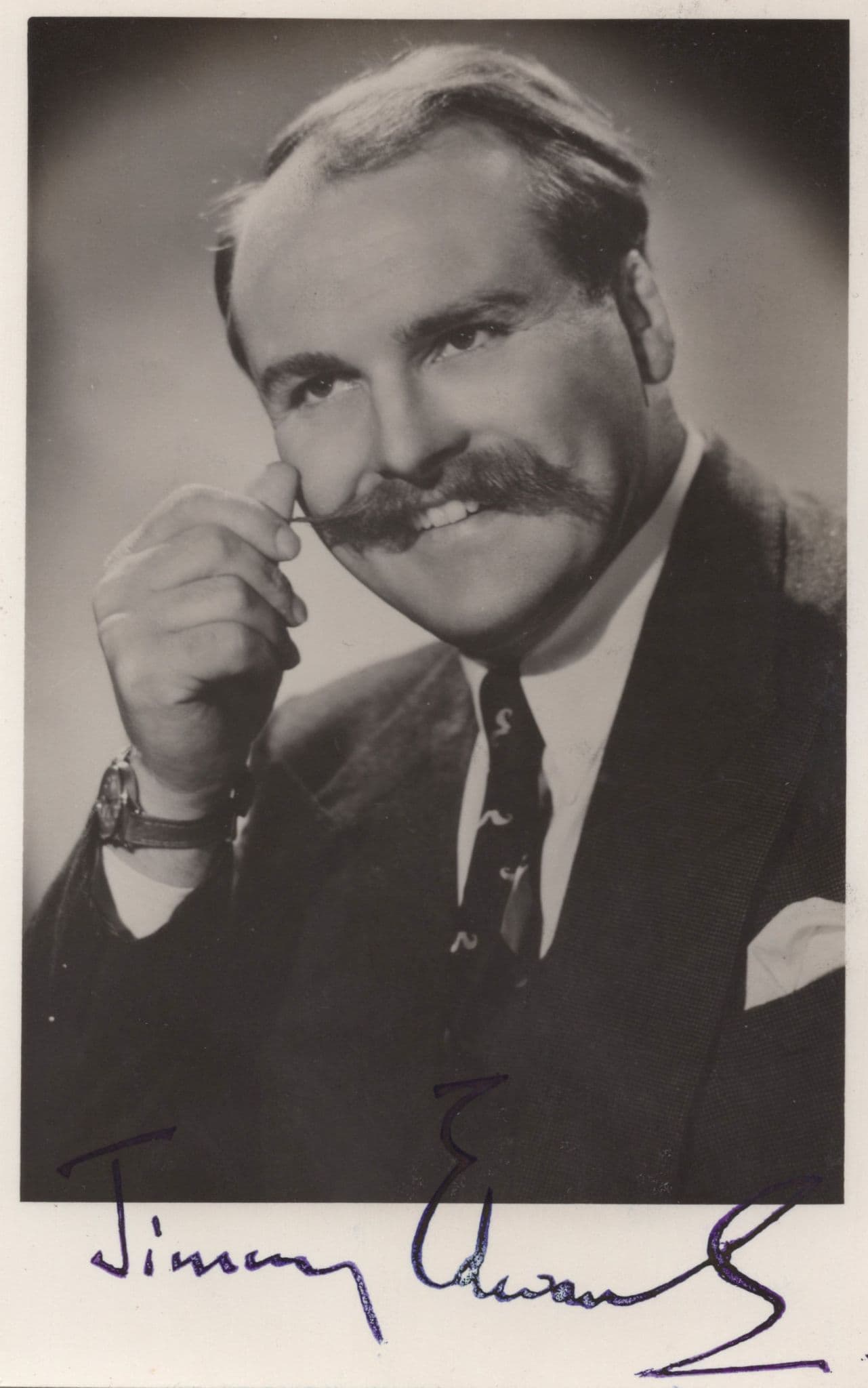 Jimmy Edwards Actor Antique Signed Photo