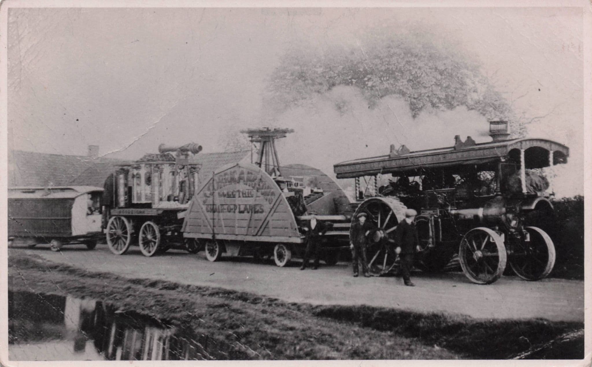 JL & GA Corrigans Burrell Circus Fair Engine Old 1952 Photo