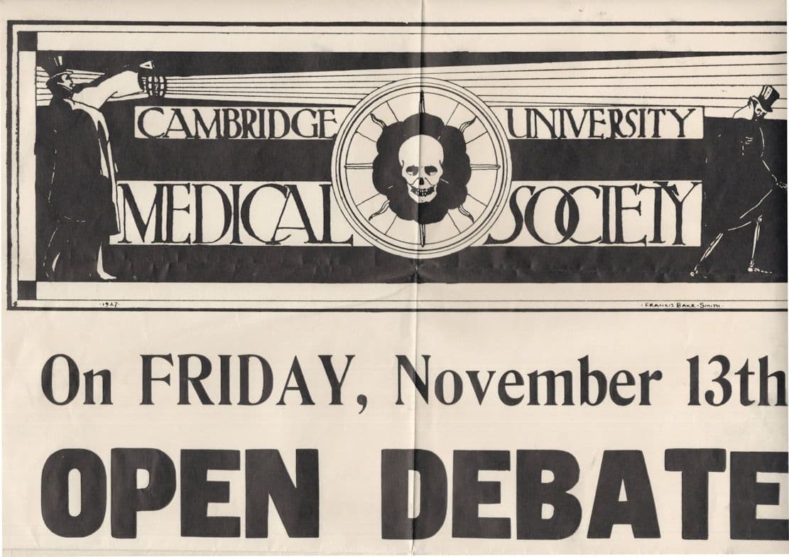 Joan Malleson Historic Abortion Campaigner Lecture Old Cambridge Poster