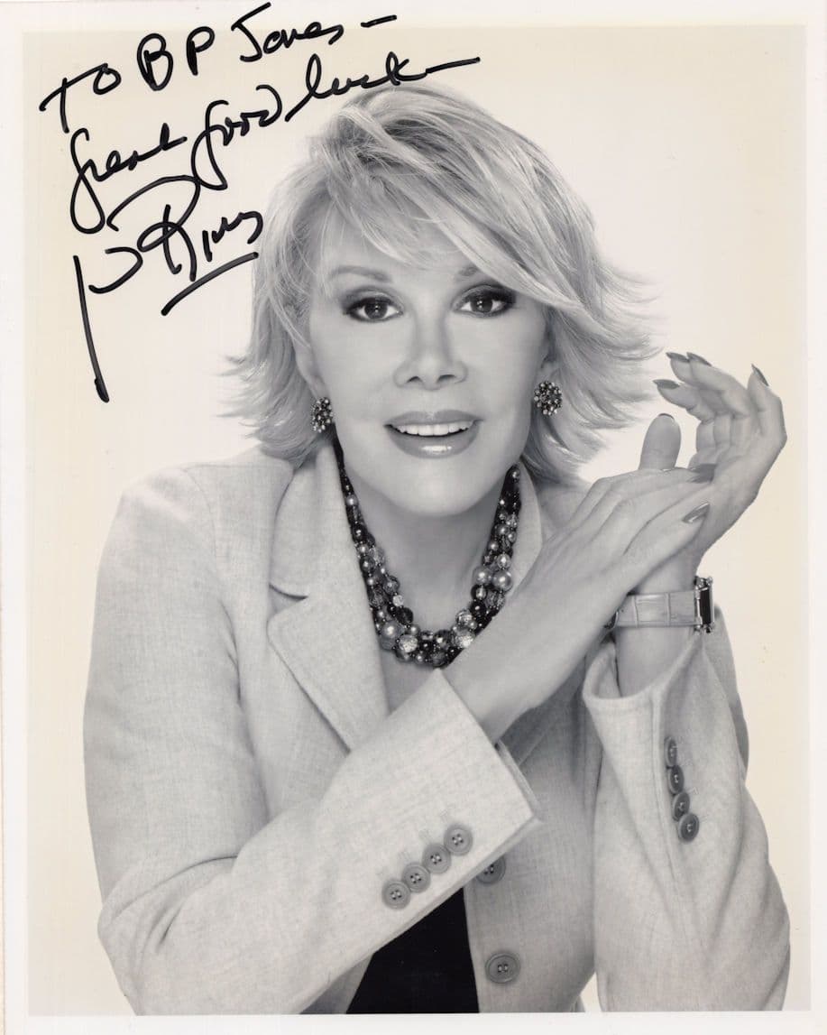 Joan Rivers USA Comedian Actress 10x8 Hand Signed Photo