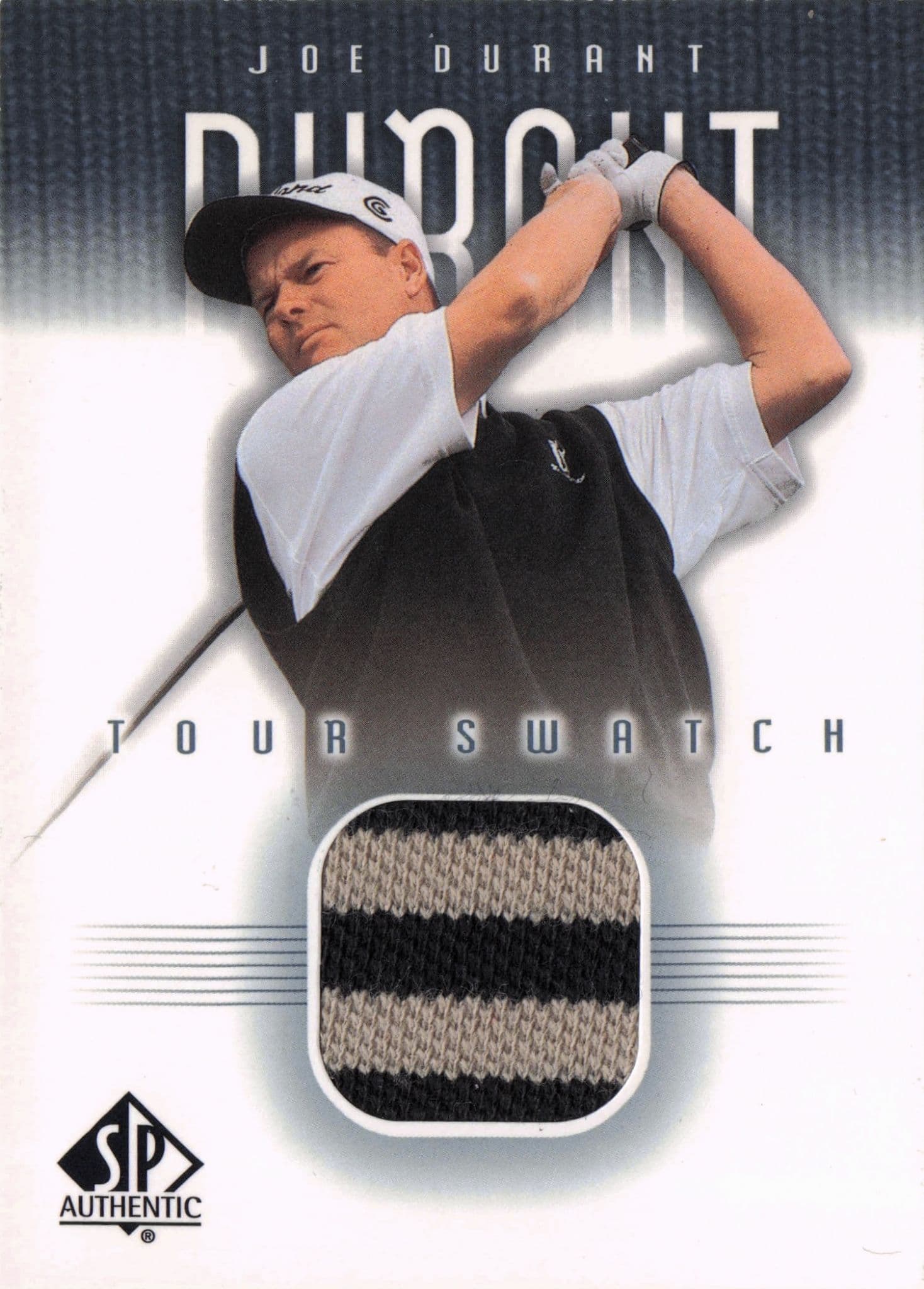 Joe Durant Tour Swatch Real Shirt Upper Deck 2001 Card