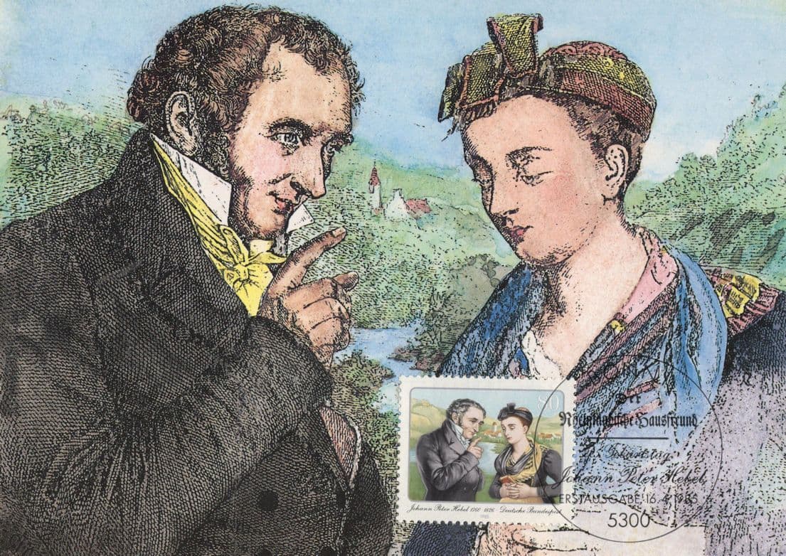 Johann Peter Hebel German Poet Theologian Rare Ltd FDC Postcard