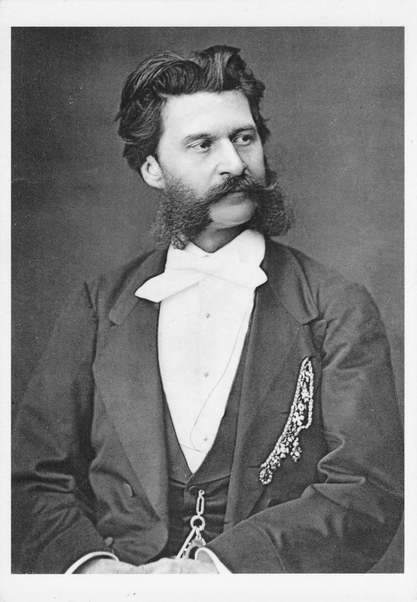 Johann Strauss Classical Composer Looking Confident Photo Postcard