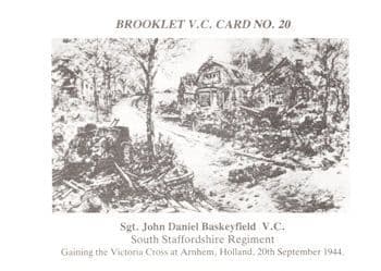 John Baskeyfield Staffordshire Regiment WW2 Victoria Cross Postcard