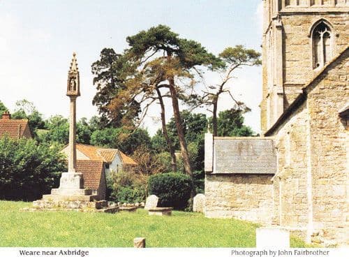 John Bedbere Grave Merchant Somerset Weare Axbridge Church Rare Photo Postcard
