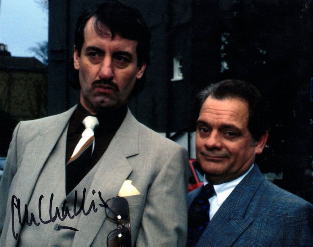 John Challis with Del Boy Only Fools & Horses Large 10x8 Hand Signed Photo