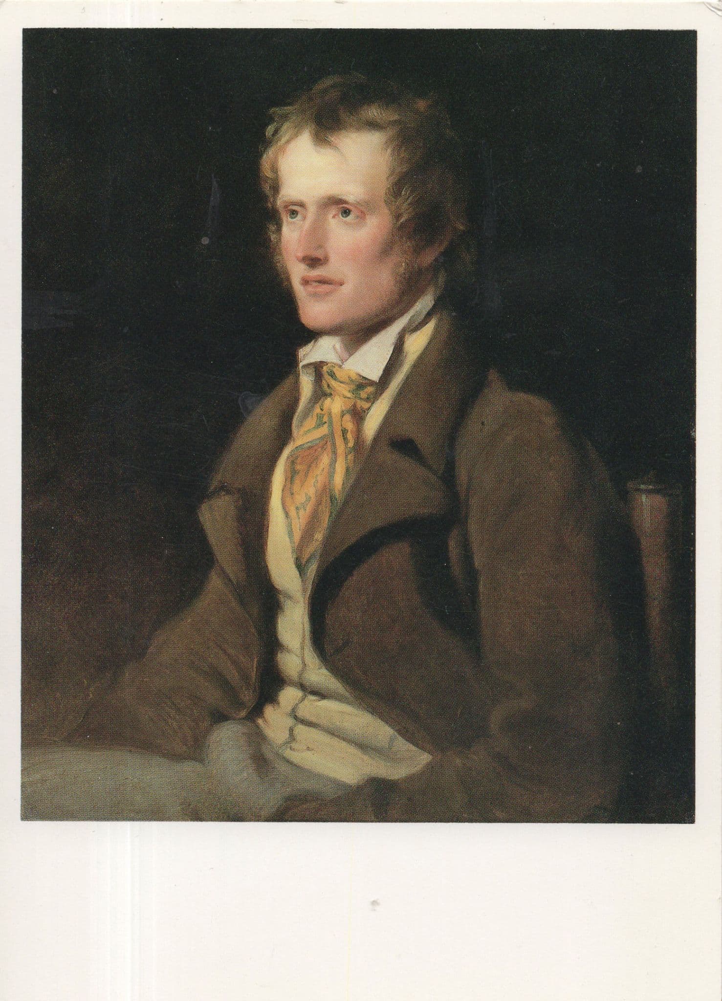 John Claire William Hilton Portrait National Gallery Painting Postcard