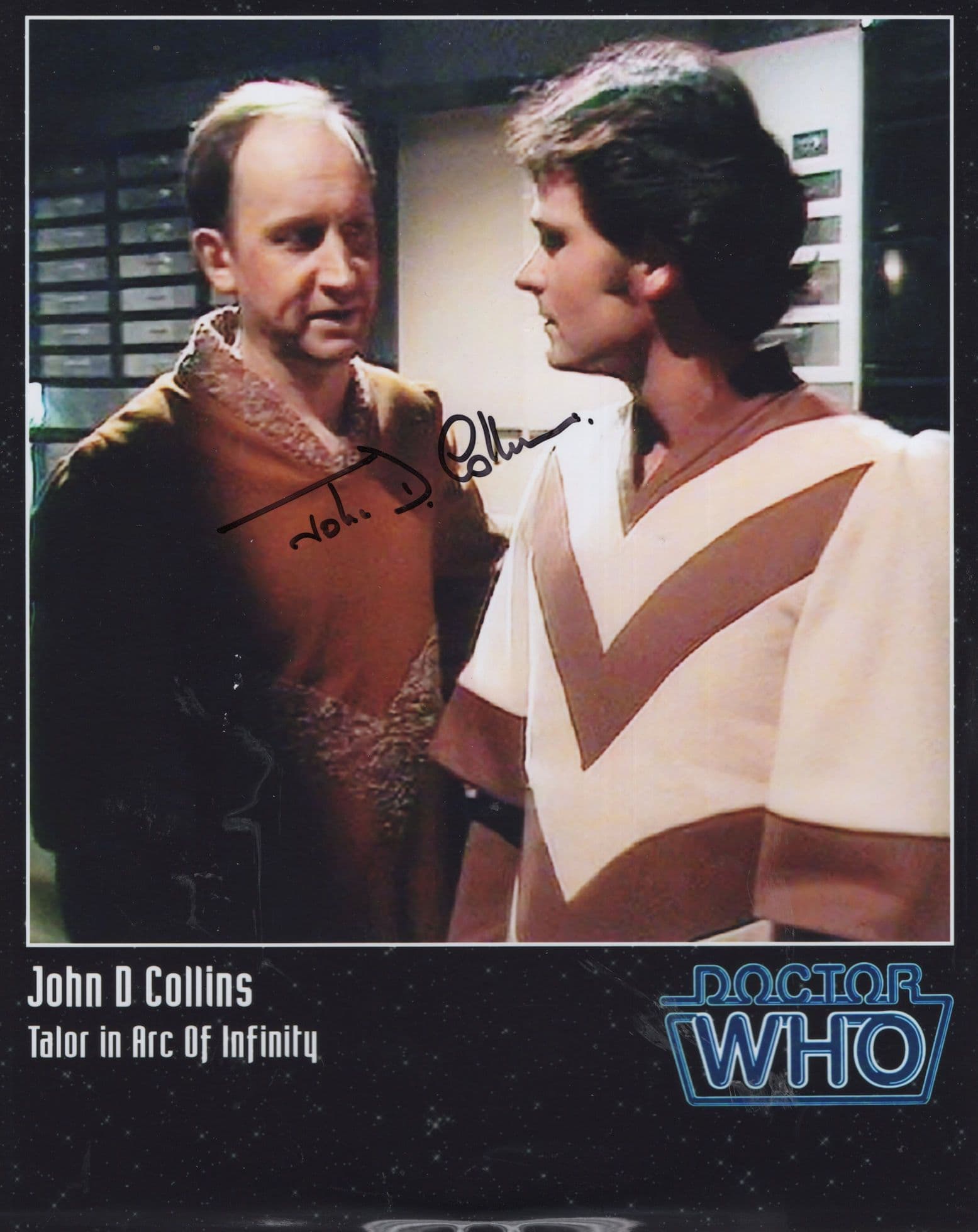 John Collins Dr Who Allo Allo Large 10x8 Hand Signed Photo