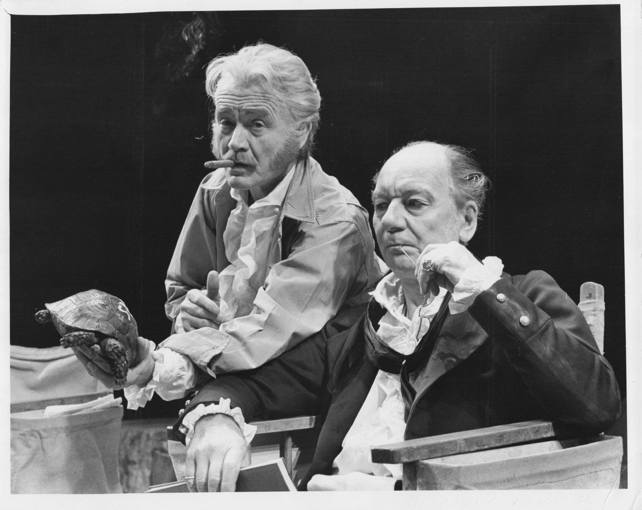 John Gielgud & Mills In Veterans 1972 Large 9x7 Press Photo
