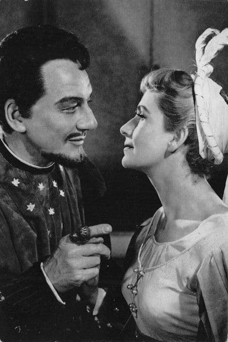John Gielgud & Peggy Ashcroft Vintage Shakespeare Play Postcard