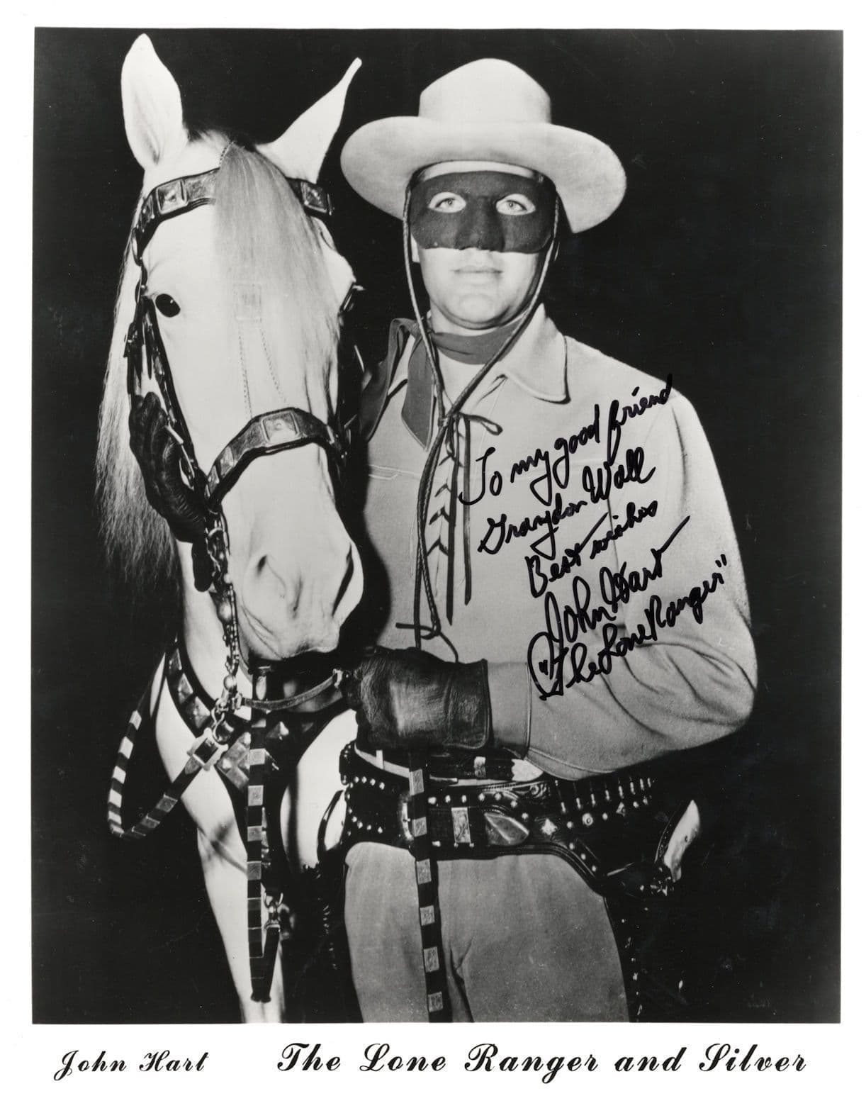 John Hart The Lone Ranger 10x8 Hand Signed Photo