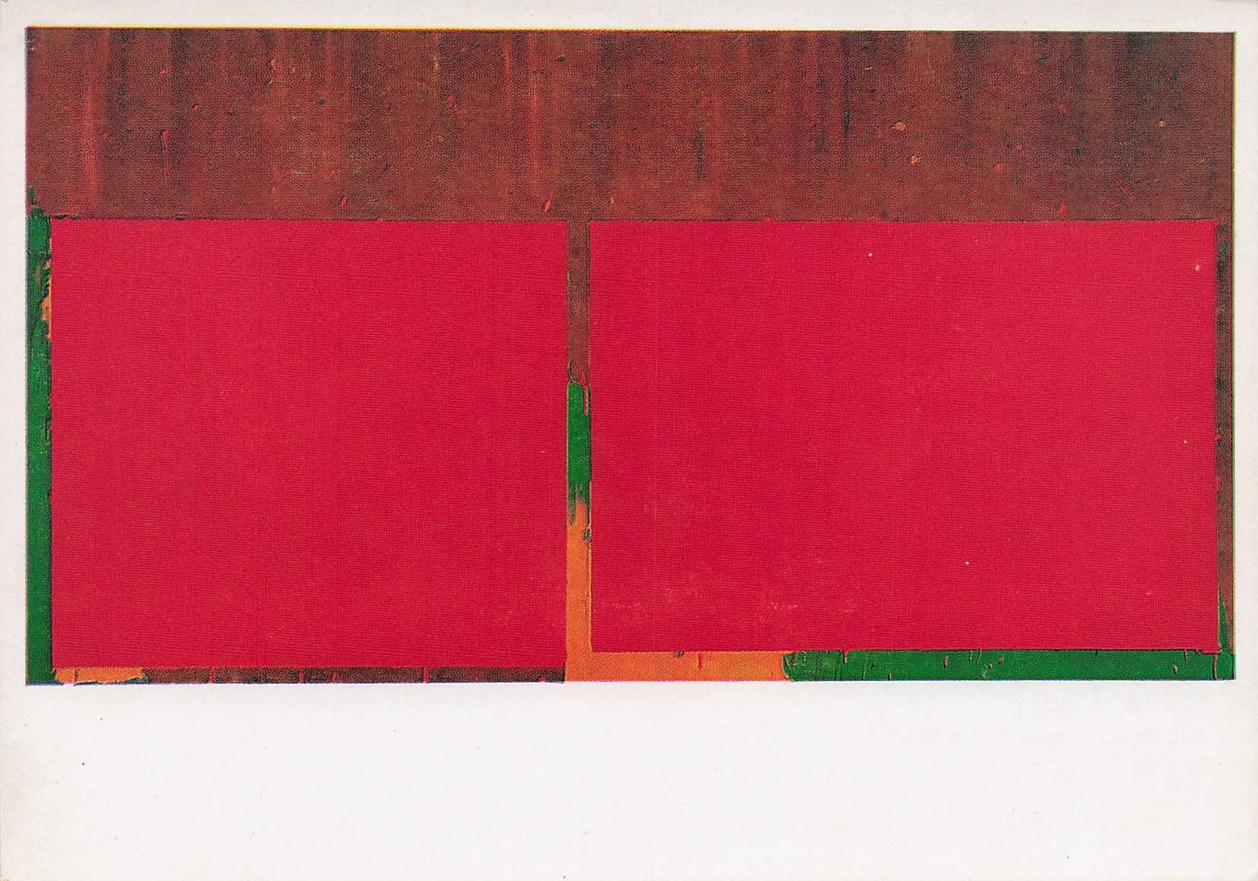 John Hoyland Untitled 1969 Acrylic On Canvas Painting Postcard