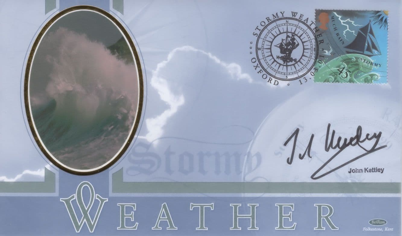 John Kettley BBC Weatherman Hand Signed Benhams FDC
