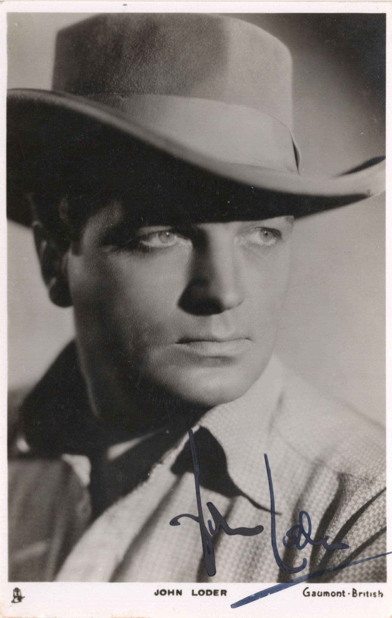 John Loder Vintage Actor Antique Hand Signed Photo