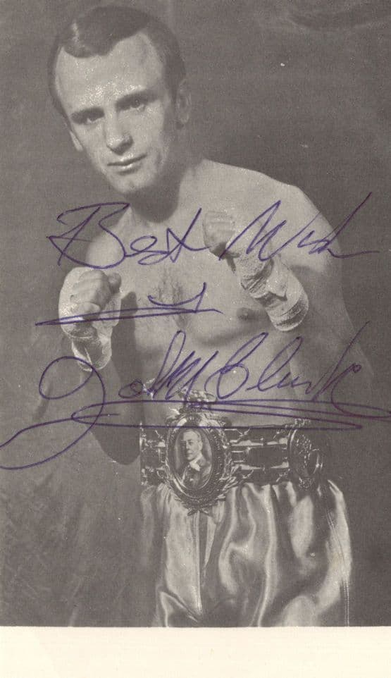 John McClusky Scottish Boxer Boxing Hand Signed Photo