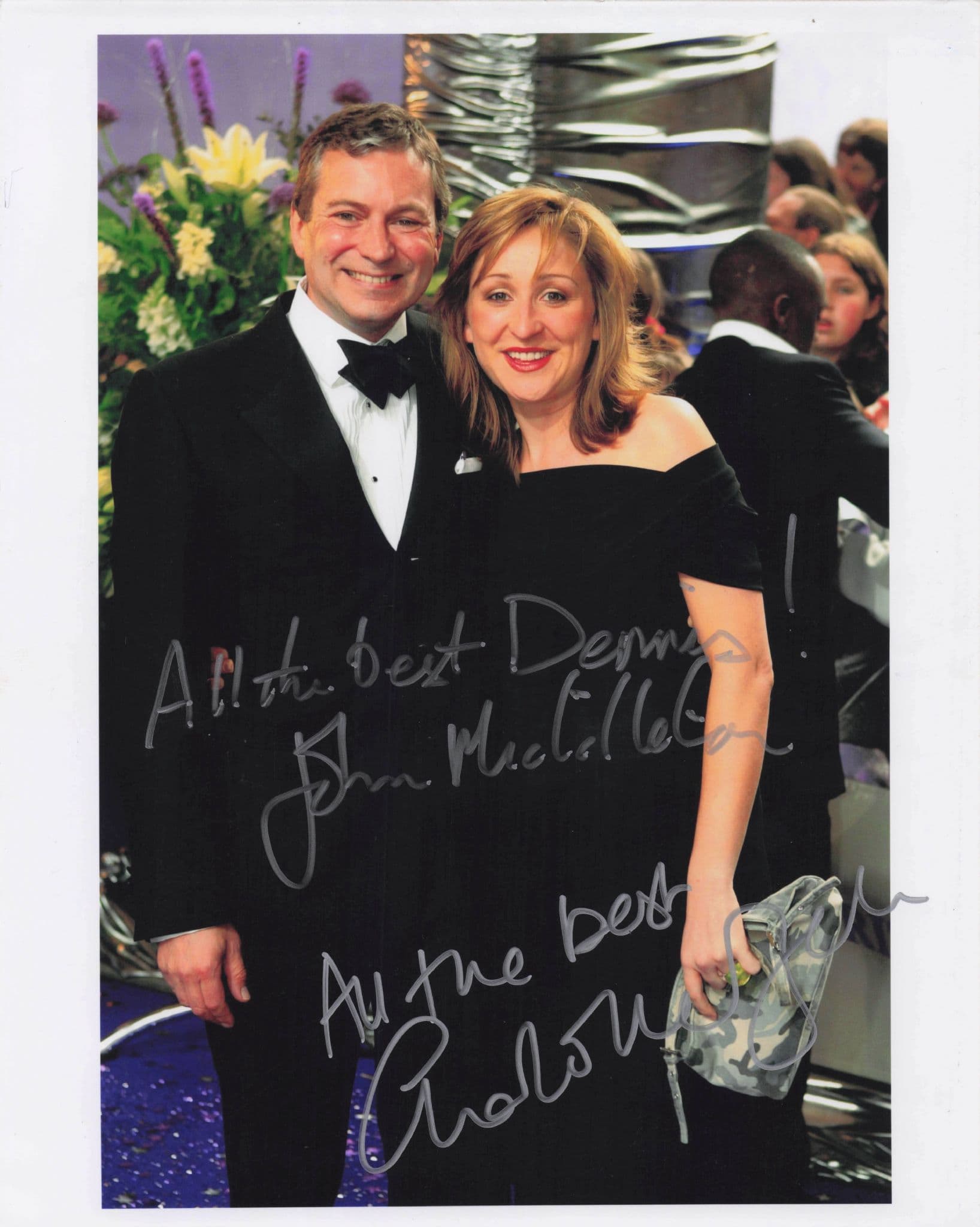 John Middleton & Charlotte Bellamy 2004 Soap Awards 10x8 Hand Signed Photo